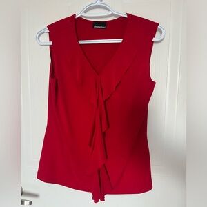 Super comfy Business casual red chiffon tank top